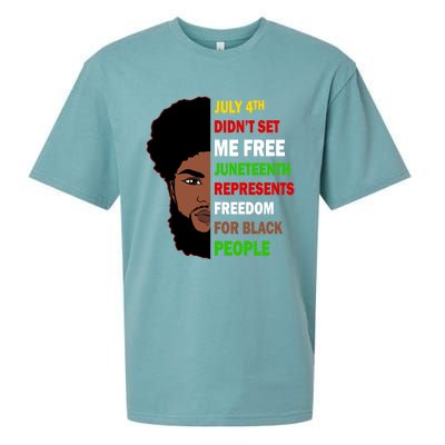 Freedom For Black People Celebrate Juneteenth 1865 Gift Sueded Cloud Jersey T-Shirt