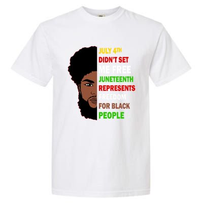 Freedom For Black People Celebrate Juneteenth 1865 Gift Garment-Dyed Heavyweight T-Shirt