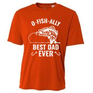 Funny Fishing Best Dad Ever Gift Cooling Performance Crew T-Shirt