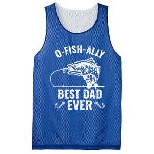 Funny Fishing Best Dad Ever Gift Mesh Reversible Basketball Jersey Tank