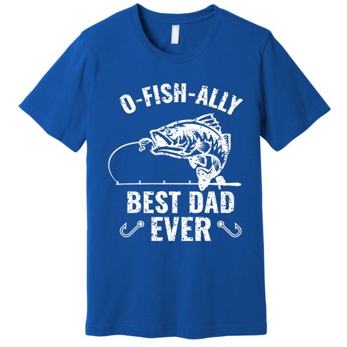 Funny Fishing Best Dad Ever Gift Premium T-Shirt