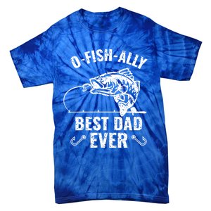 Funny Fishing Best Dad Ever Gift Tie-Dye T-Shirt