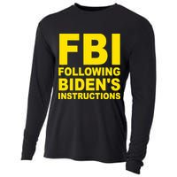 FBI Following Bidens Instructions Apparel Cooling Performance Long Sleeve Crew