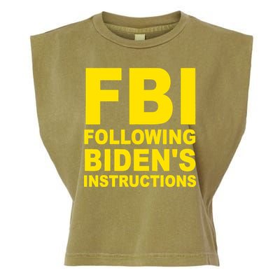 FBI Following Bidens Instructions Apparel Garment-Dyed Women's Muscle Tee