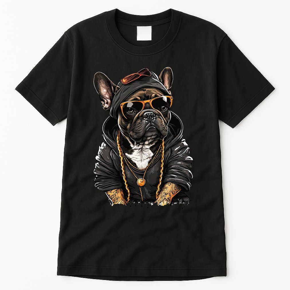 Funny French Bulldog Frenchie Rap Hip Hop R&B Tall T-Shirt