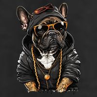 Funny French Bulldog Frenchie Rap Hip Hop R&B Tumbler