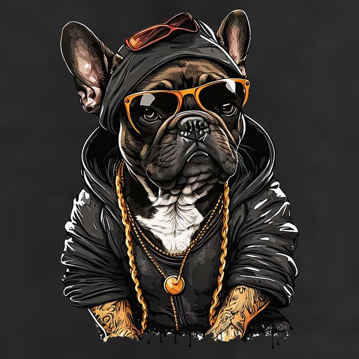Funny French Bulldog Frenchie Rap Hip Hop R&B Tumbler