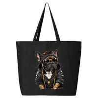 Funny French Bulldog Frenchie Rap Hip Hop R&B 25L Jumbo Tote