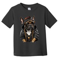 Funny French Bulldog Frenchie Rap Hip Hop R&B Toddler T-Shirt