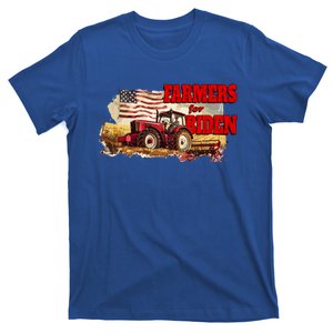 Farmers For Biden Farming Patriotic American Flag Joe Biden Cool Gift T-Shirt