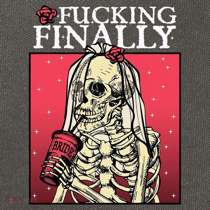 Fucking Finally Bride Bachelorette Engagement Party Bride Cotton Canvas Backpack