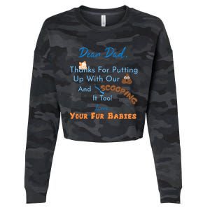 From Fur Babies for Father - Father's Day Cat Dad Cropped Pullover Crew