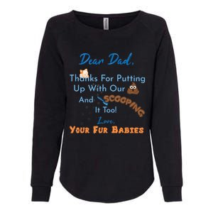 From Fur Babies for Father - Father's Day Cat Dad Womens California Wash Sweatshirt