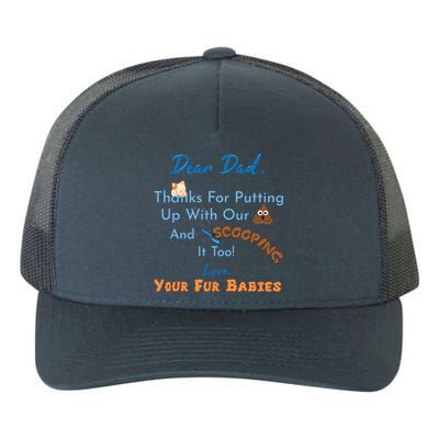 From Fur Babies for Father - Father's Day Cat Dad Yupoong Adult 5-Panel Trucker Hat