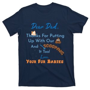 From Fur Babies for Father - Father's Day Cat Dad T-Shirt