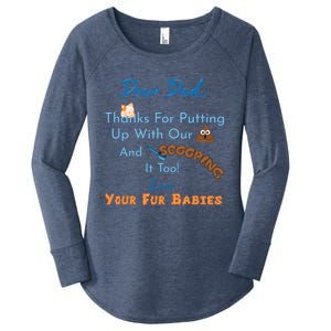 From Fur Babies for Father - Father's Day Cat Dad Women's Perfect Tri Tunic Long Sleeve Shirt