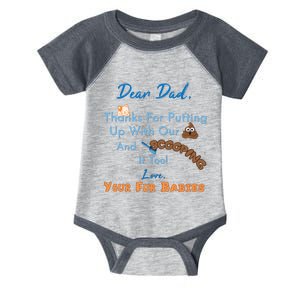 From Fur Babies for Father - Father's Day Cat Dad Infant Baby Jersey Bodysuit