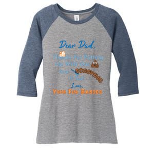 From Fur Babies for Father - Father's Day Cat Dad Women's Tri-Blend 3/4-Sleeve Raglan Shirt