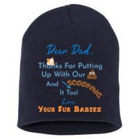 From Fur Babies for Father - Father's Day Cat Dad Short Acrylic Beanie