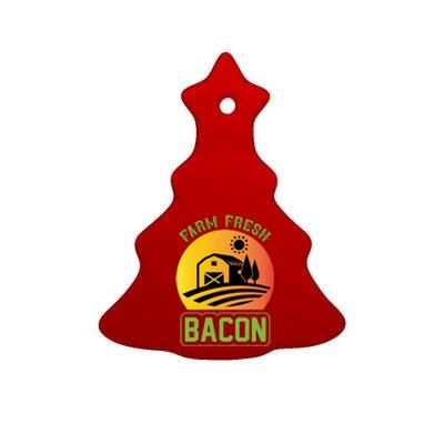 Farm Fresh Bacon Ceramic Tree Ornament