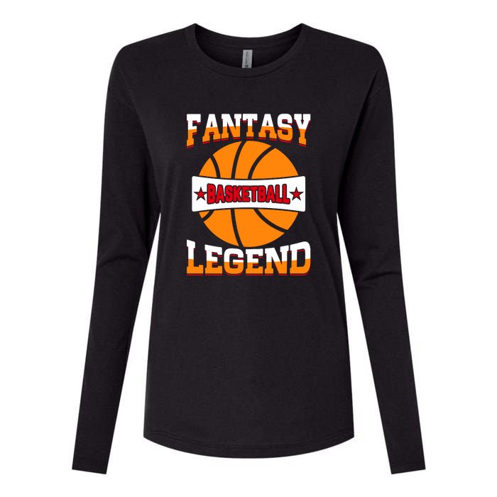 Funny Fantasy Basketball Legend For Bball Fan Womens Cotton Relaxed Long Sleeve T-Shirt