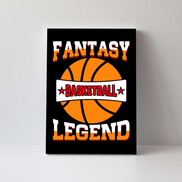 Funny Fantasy Basketball Legend For Bball Fan Canvas