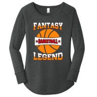 Funny Fantasy Basketball Legend For Bball Fan Women's Perfect Tri Tunic Long Sleeve Shirt