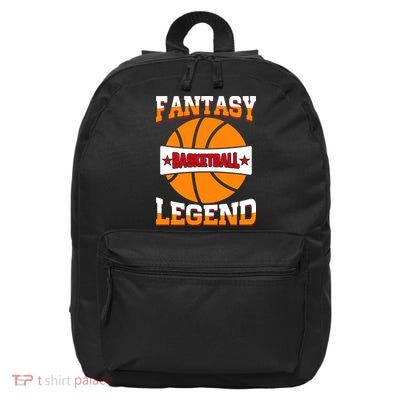 Funny Fantasy Basketball Legend For Bball Fan 16 in Basic Backpack