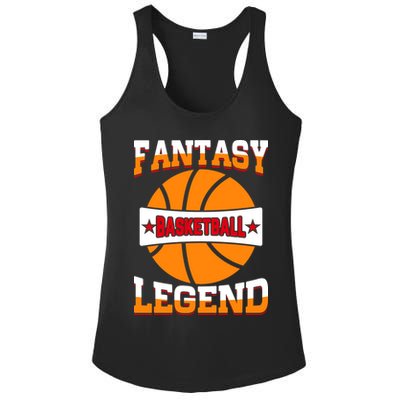 Funny Fantasy Basketball Legend For Bball Fan Ladies PosiCharge Competitor Racerback Tank