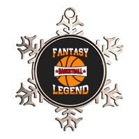 Funny Fantasy Basketball Legend For Bball Fan Metallic Star Ornament