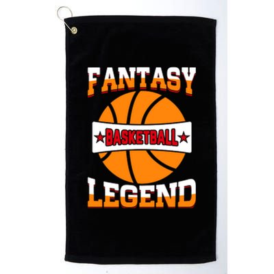 Funny Fantasy Basketball Legend For Bball Fan Platinum Collection Golf Towel