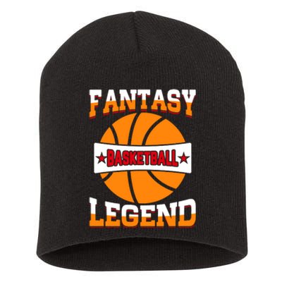 Funny Fantasy Basketball Legend For Bball Fan Short Acrylic Beanie