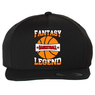 Funny Fantasy Basketball Legend For Bball Fan Wool Snapback Cap