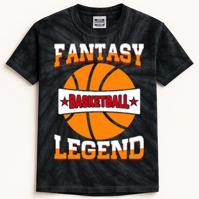 Funny Fantasy Basketball Legend For Bball Fan Kids Tie-Dye T-Shirt