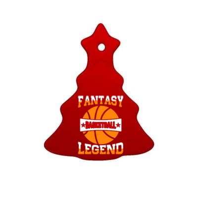 Funny Fantasy Basketball Legend For Bball Fan Ceramic Tree Ornament