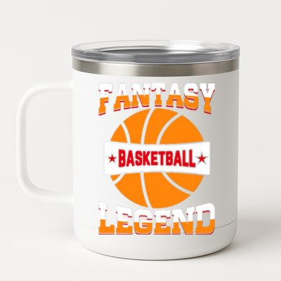 Funny Fantasy Basketball Legend For Bball Fan 12 oz Stainless Steel Tumbler Cup