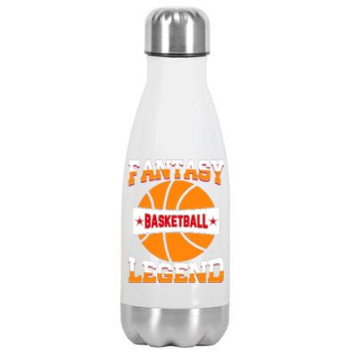 Funny Fantasy Basketball Legend For Bball Fan Stainless Steel Insulated Water Bottle