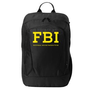 FBI Federal Boob Inspector Funny Saying Dad Joke City Backpack