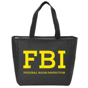 FBI Federal Boob Inspector Funny Saying Dad Joke Zip Tote Bag