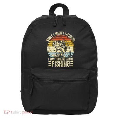 Fishing Fisherman Bass 16 in Basic Backpack