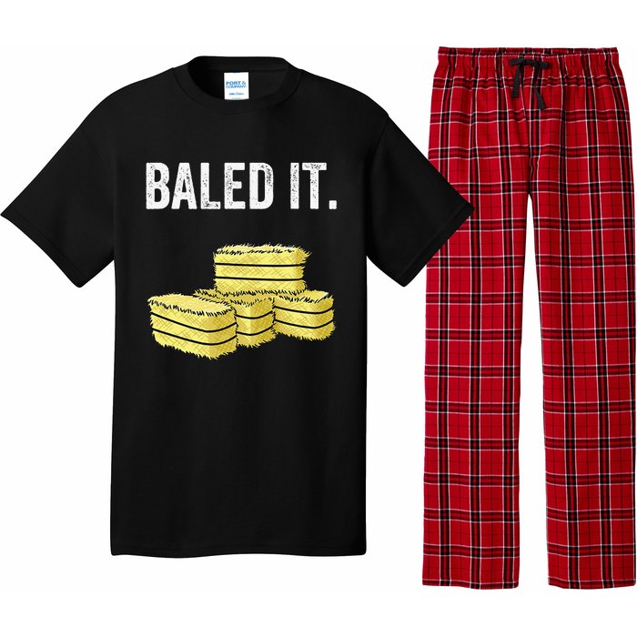 Funny Farming Baled It. Farm Joke Hay Bale Pun Pajama Set