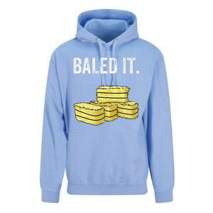 Funny Farming Baled It. Farm Joke Hay Bale Pun Unisex Surf Hoodie