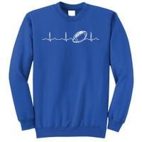 Funny Football Ball Heartbeat Fan Cool Gift Sweatshirt