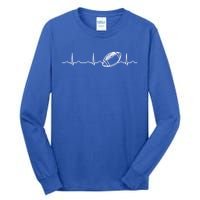 Funny Football Ball Heartbeat Fan Cool Gift Tall Long Sleeve T-Shirt