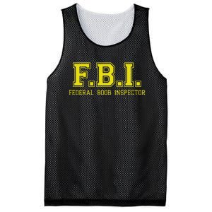 FBI Federal Boob Inspector Funny Saying Father Joke Mesh Reversible Basketball Jersey Tank