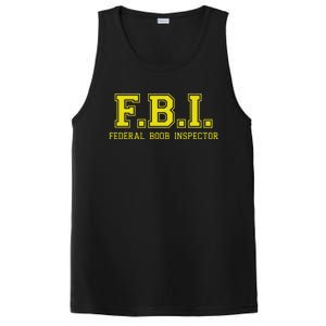 FBI Federal Boob Inspector Funny Saying Father Joke PosiCharge Competitor Tank