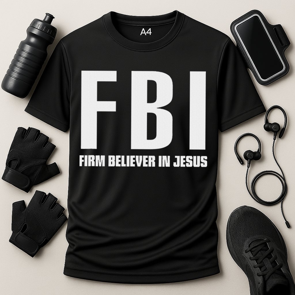 Fbi Firm Believer In Jesus Cooling Performance Crew T-Shirt