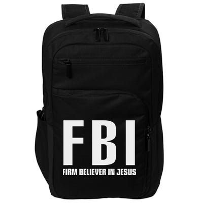 Fbi Firm Believer In Jesus Impact Tech Backpack
