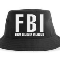 Fbi Firm Believer In Jesus Sustainable Bucket Hat