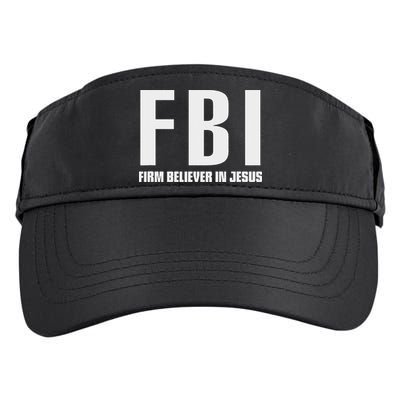 Fbi Firm Believer In Jesus Adult Drive Performance Visor